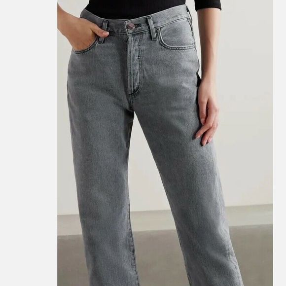 Goldsign The Relaxed Straight Mid-Rise Milton Grey Jeans Size 25 - Picture 3 of 7